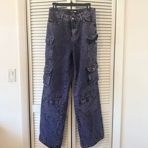 Fashion Nova Utility Cargo Jeans